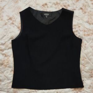 Kasper Black Sleeveless Tank Top